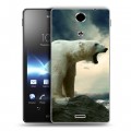 Дизайнерский пластиковый чехол для Sony Xperia TX Медведи