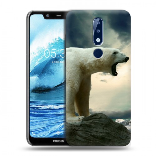Дизайнерский силиконовый чехол для Nokia 5.1 Plus Медведи