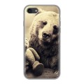 Дизайнерский силиконовый чехол для Iphone 7 Медведи