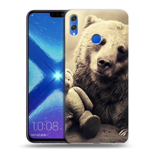 Дизайнерский силиконовый чехол для Huawei Honor 8X Медведи