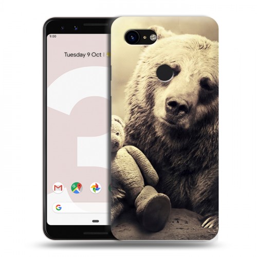 Дизайнерский пластиковый чехол для Google Pixel 3 Медведи