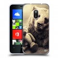 Дизайнерский пластиковый чехол для Nokia Lumia 620 Медведи