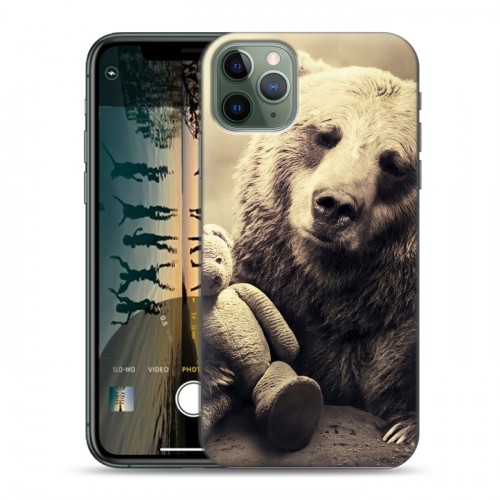 Дизайнерский пластиковый чехол для Iphone 11 Pro Max Медведи