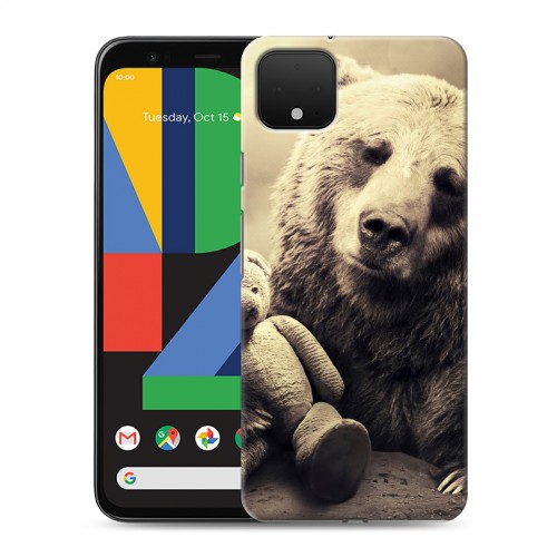 Дизайнерский пластиковый чехол для Google Pixel 4 XL Медведи