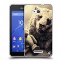 Дизайнерский пластиковый чехол для Sony Xperia E4g Медведи