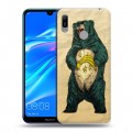 Дизайнерский пластиковый чехол для Huawei Y6 (2019) Медведи