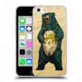 Дизайнерский пластиковый чехол для Iphone 5c Медведи