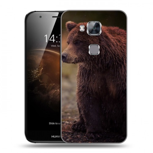 Дизайнерский пластиковый чехол для Huawei G8 Медведи