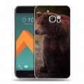 Дизайнерский пластиковый чехол для HTC 10 Медведи