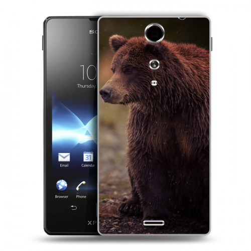 Дизайнерский пластиковый чехол для Sony Xperia TX Медведи