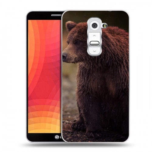 Дизайнерский пластиковый чехол для LG Optimus G2 Медведи