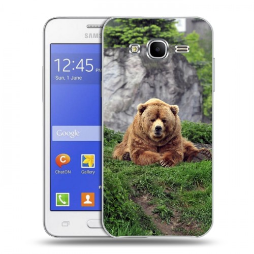 Дизайнерский пластиковый чехол для Samsung Galaxy J7 Медведи