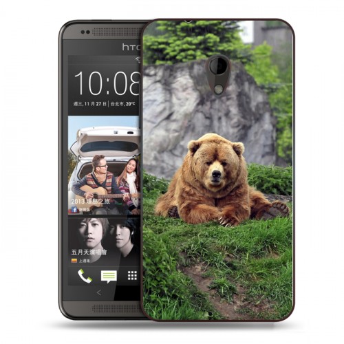 Дизайнерский пластиковый чехол для HTC Desire 700 Медведи