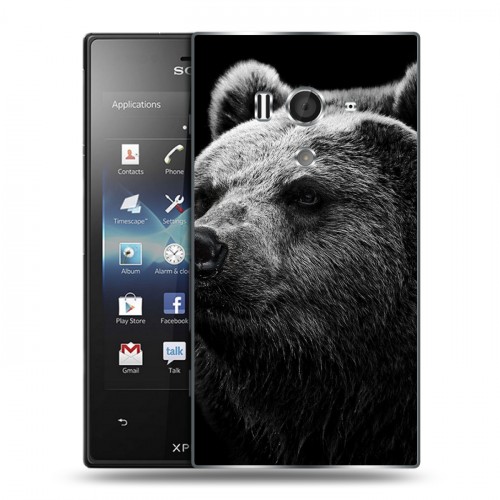 Дизайнерский пластиковый чехол для Sony Xperia acro S Медведи