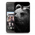 Дизайнерский пластиковый чехол для HTC Desire 700 Медведи