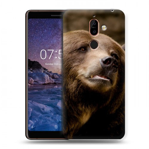 Дизайнерский пластиковый чехол для Nokia 7 Plus Медведи