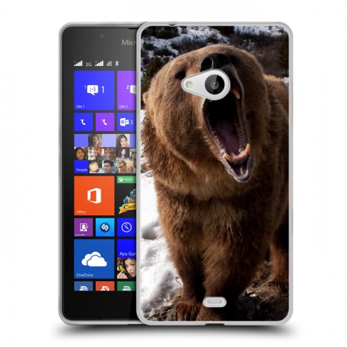 Дизайнерский пластиковый чехол для Microsoft Lumia 540 Медведи