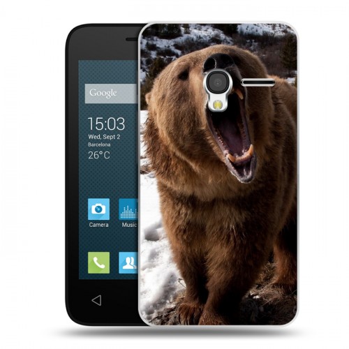 Дизайнерский пластиковый чехол для Alcatel One Touch Pixi 3 (4.0) Медведи