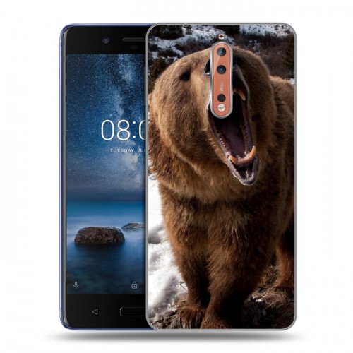 Дизайнерский пластиковый чехол для Nokia 8 Медведи