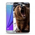 Дизайнерский пластиковый чехол для Samsung Galaxy Note 2 Медведи