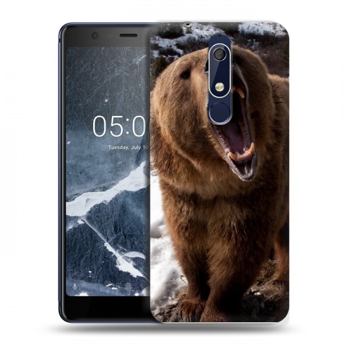 Дизайнерский пластиковый чехол для Nokia 5.1 Медведи