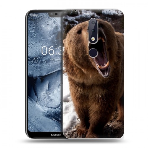 Дизайнерский пластиковый чехол для Nokia 6.1 Plus Медведи