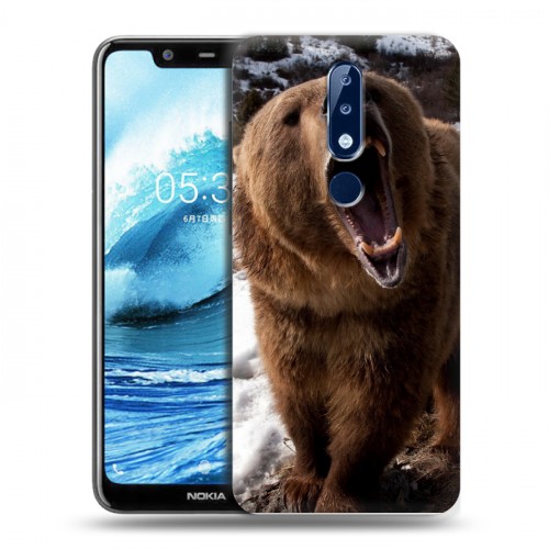 Дизайнерский силиконовый чехол для Nokia 5.1 Plus Медведи