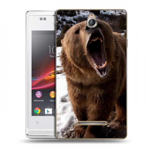 Дизайнерский пластиковый чехол для Sony Xperia E Медведи