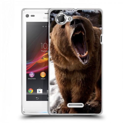 Дизайнерский пластиковый чехол для Sony Xperia L Медведи