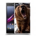 Дизайнерский пластиковый чехол для Sony Xperia Z Ultra  Медведи