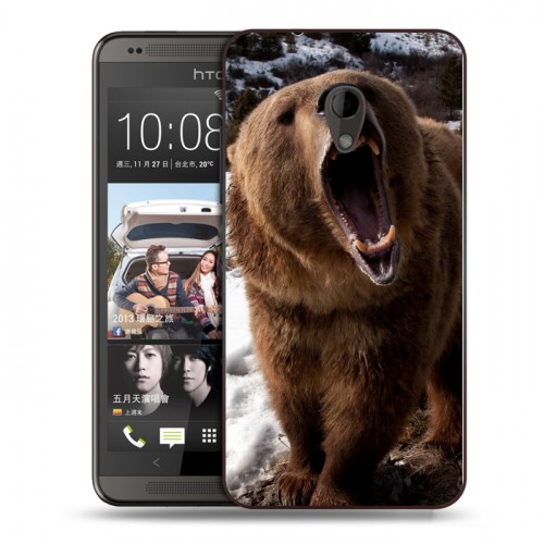 Дизайнерский пластиковый чехол для HTC Desire 700 Медведи