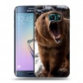 Дизайнерский пластиковый чехол для Samsung Galaxy S6 Edge Медведи