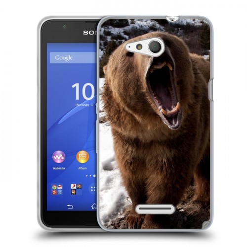 Дизайнерский пластиковый чехол для Sony Xperia E4g Медведи