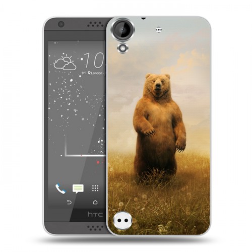 Дизайнерский пластиковый чехол для HTC Desire 530 Медведи