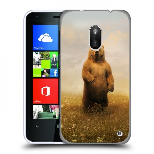 Дизайнерский пластиковый чехол для Nokia Lumia 620 Медведи