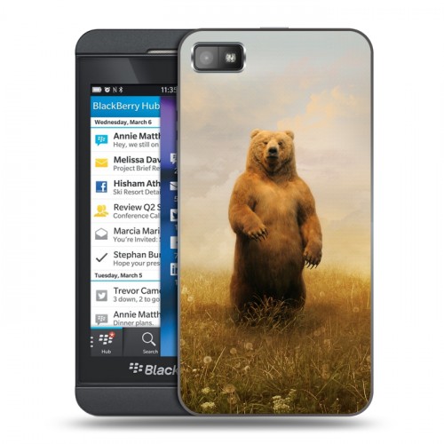 Дизайнерский пластиковый чехол для BlackBerry Z10 Медведи