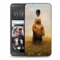 Дизайнерский пластиковый чехол для HTC Desire 700 Медведи