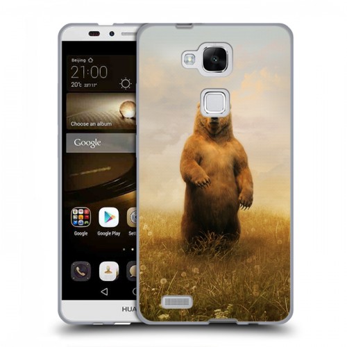Дизайнерский пластиковый чехол для Huawei Ascend Mate 7 Медведи