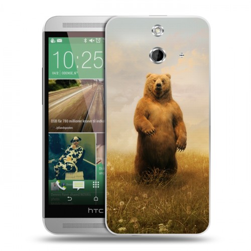 Дизайнерский пластиковый чехол для HTC One E8 Медведи