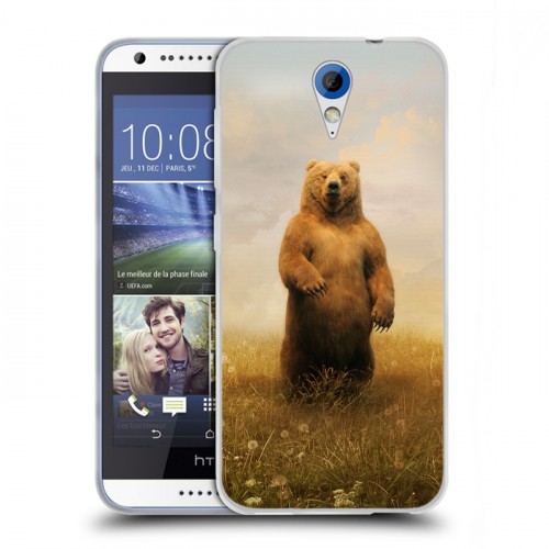 Дизайнерский пластиковый чехол для HTC Desire 620 Медведи