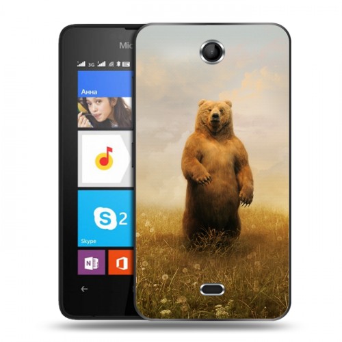 Дизайнерский силиконовый чехол для Microsoft Lumia 430 Dual SIM Медведи
