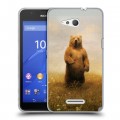 Дизайнерский пластиковый чехол для Sony Xperia E4g Медведи