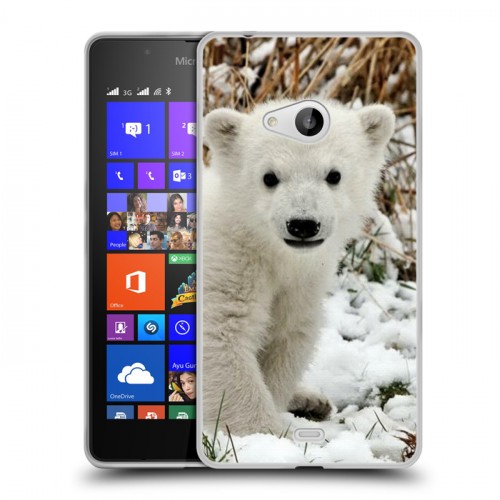 Дизайнерский пластиковый чехол для Microsoft Lumia 540 Медведи