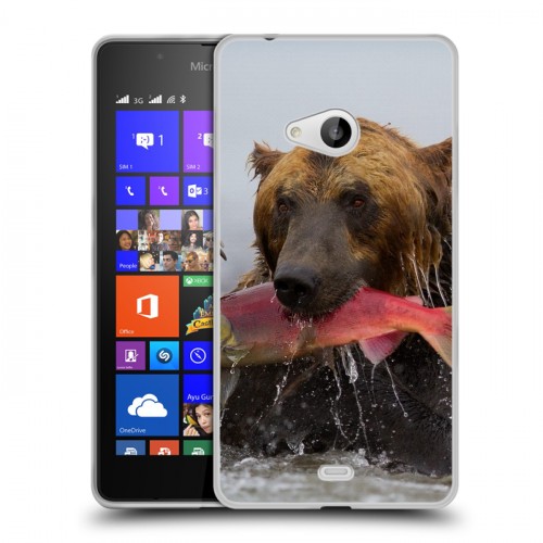 Дизайнерский пластиковый чехол для Microsoft Lumia 540 Медведи