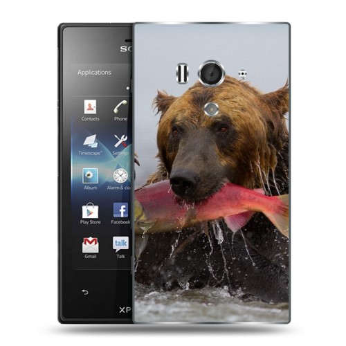 Дизайнерский пластиковый чехол для Sony Xperia acro S Медведи