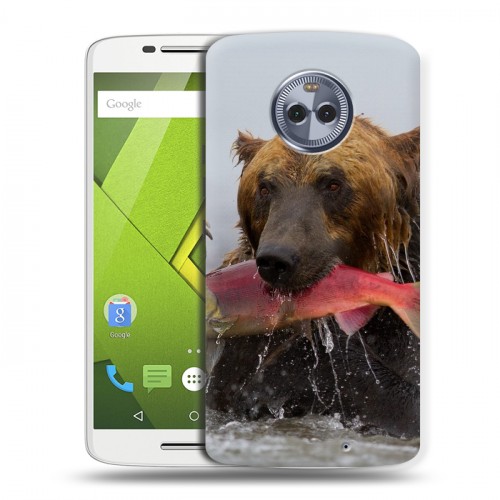 Дизайнерский пластиковый чехол для Motorola Moto X4 Медведи