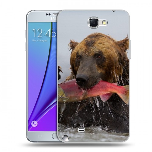 Дизайнерский пластиковый чехол для Samsung Galaxy Note 2 Медведи