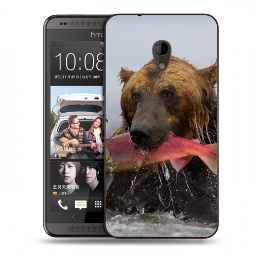 Дизайнерский пластиковый чехол для HTC Desire 700 Медведи