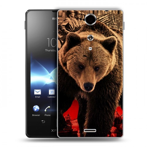 Дизайнерский пластиковый чехол для Sony Xperia TX Медведи