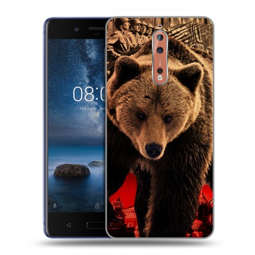 Дизайнерский пластиковый чехол для Nokia 8 Медведи